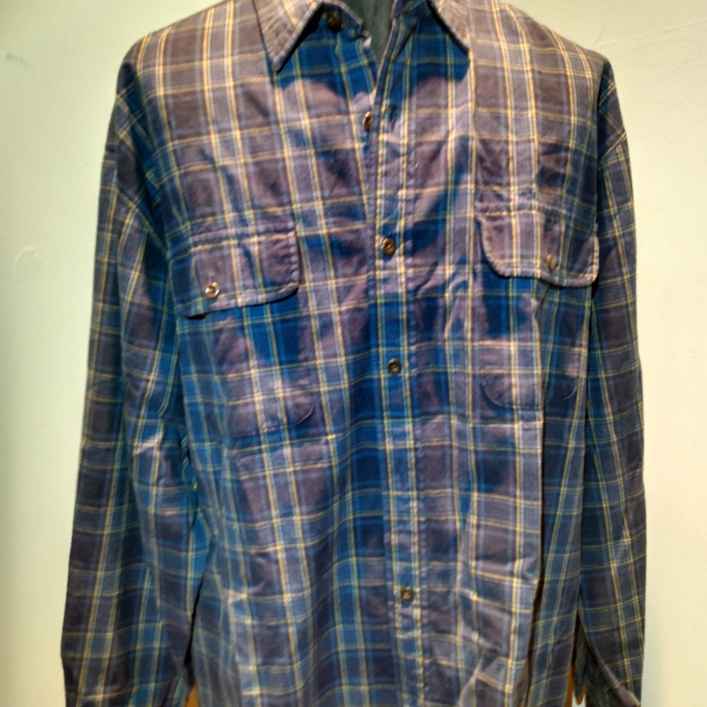 Abercrombie Check Men's Button Up Large SHIPS NEXT DAY